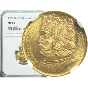 10 zlotych 1925, Boleslaw the Brave, minted