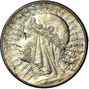 10 zlotys 1932, Head, London, minted