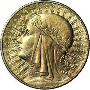 10 zlotych 1933, Head, Warsaw, minted