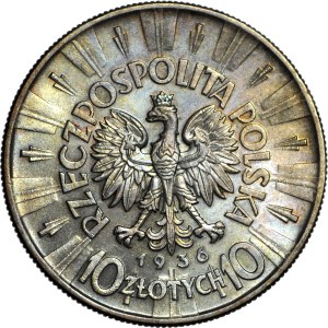 10 złotych 1936, Piłsudski, mennicza, piękny