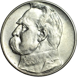 10 zlotych 1937, Pilsudski
