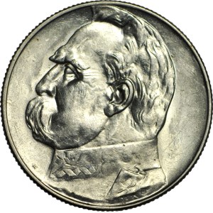 5 zlotys 1935, Pilsudski, minted