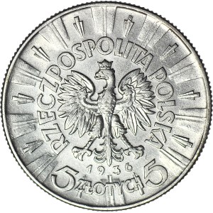 5 zloty 1936, Piłsudski