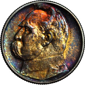 2 zlote 1934, Pilsudski, mint, excellent patina