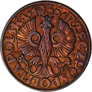 5 pennies 1935, beautiful
