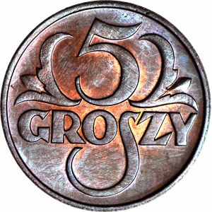 5 groszy 1936, menthe