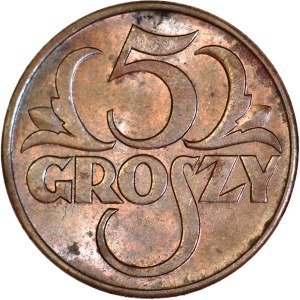 5 groszy 1938, menthe