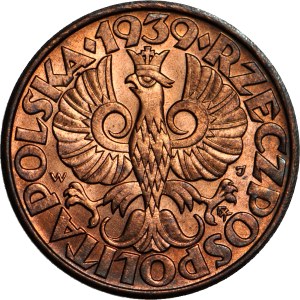 5 pennies 1939, minted