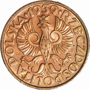2 pennies 1939, mint red