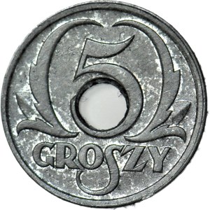 5 pennies 1939, Occupation, minted