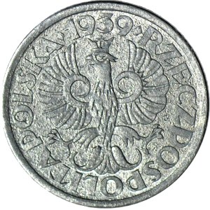1 penny 1939, Occupazione, zecca, ombra chiara