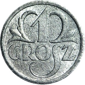 1 penny 1939, Occupazione, zecca, ombra chiara