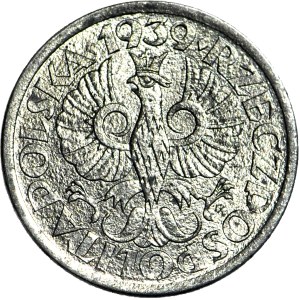 1 penny 1939, Occupazione, zecca, ombra chiara
