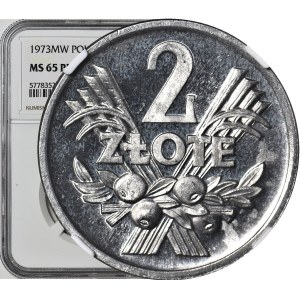 R-, 2 zlaté 1973, bobule, PROOFLIKE