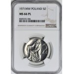 RR-, 5 zlotych 1971, Rybak, PROOFLIKE