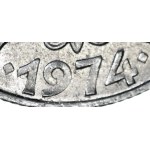 RR-, Rybak 5 złotych 1974, PŁASKA DATA