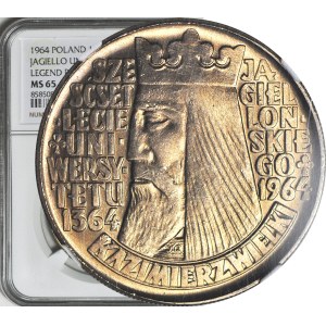 10 or 1964, Casimir le Grand, relief, monnaie