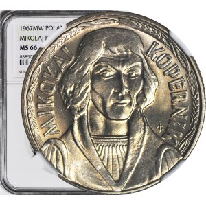 10 zloty 1967, Nicolaus Copernicus, plus petit tirage, monnayé