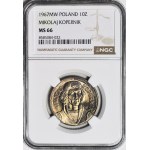 10 zloty 1967, Nicolaus Copernicus, plus petit tirage, monnayé