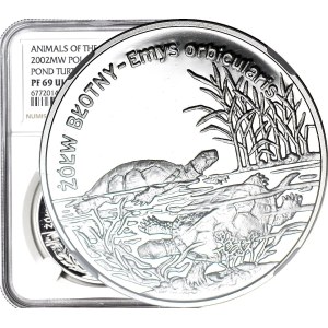 20 zlotys 2002 - Mud turtle, NGC PF69 ULTRA CAMEO