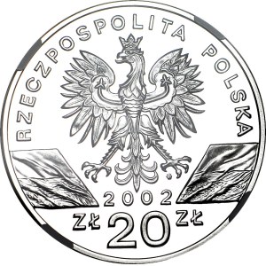 20 zlotys 2002 - Mud turtle, NGC PF69 ULTRA CAMEO