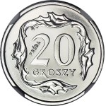 20 groszy 1990, exquisite, SAMPLE, NIKIEL