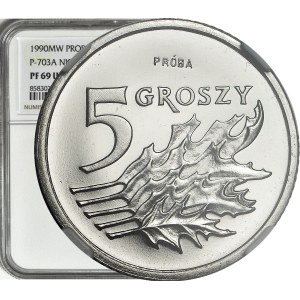 5 penny 1990, squisito, CAMPIONE, nichel