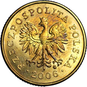 R-, 5 Groszy 2006, menta distrutta, RIFLESSIONE 180 gradi
