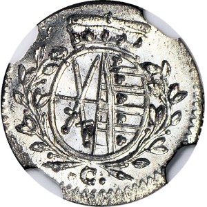 Germany, Saxony, Frederick August III, 1 fenig 1765 C, Dresden, exquisite
