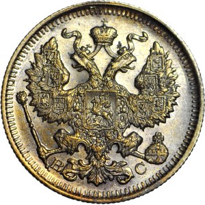 Russia, Nicola II, 20 copechi 1914 a.C., coniato