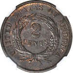 USA, 2 cents 1864, Large motto, minted