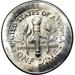 USA, 10 cents 1999, DESTRUCT MINT - broadstrike