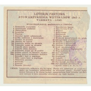 3 zl. 1925, Osudová cihla, tombola Spolku veteránů lednového povstání 1863.