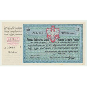 6 marks 25 fenigs 1917, Fate brick for patriotic purposes, Benevolent Lottery of POLISH LEGIONS