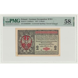 2 marques 1916, général, série B, pas de fractures
