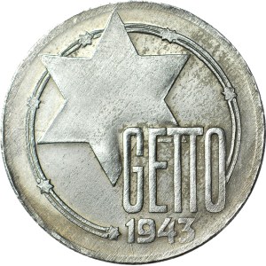 Ghetto, 20 marks 1943, aluminum, most dangerous counterfeit, 1970s