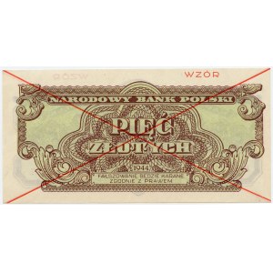 5 zlotych 1944 ...owe, MODEL, series HY 803247