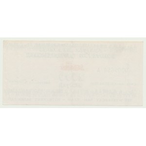 Solidarita, 2000 zlotých 1990, séria. A 005654, Cegelekcja na Fundusz Wyborczy Solidarność Obywatelskich Komitetuów