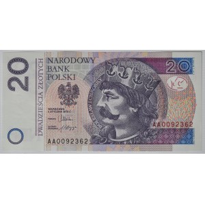 20 or 2012, AA 0092362, deux zéros au début