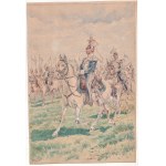 Kingdom of Poland - Polish Army - 2nd Uhlan Regiment - watercolor.