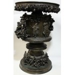 A 19th century Japanese ladle, converted into a vase