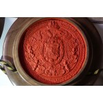 Charles VI Habsburg - imperial document to the magistrate of Brzeg, ca. 1727, with great seal
