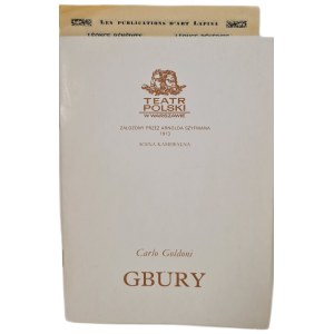 GOLDONI Carlo - GBURY, program Polish Theater in Warsaw season 1993-1994.