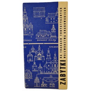 ZABYTKI NA TRASACH TURYSTYCZNYCH WOJEWÓDZTWA KRAKOWSKIEGO concept of a guide Janusz Smólski, wyd.1975