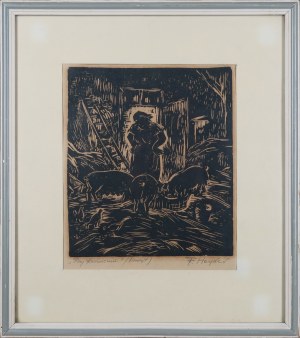 Fryderyk Antoni HAYDER (1905-1990), Przy karmieniu, 1949