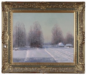 Wiktor KORECKI (1890-1980), Scena zimowa