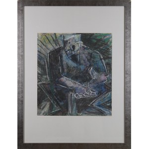 Andrzej MIERZEJEWSKI (1915 - 1982), Portrait of his brother-painter Jerzy Mierzejewski, 1980