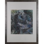 Andrzej MIERZEJEWSKI (1915 - 1982), Portret brata-malarza Jerzego Mierzejewskiego, 1980