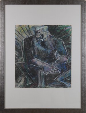 Andrzej MIERZEJEWSKI (1915 - 1982), Portret brata-malarza Jerzego Mierzejewskiego, 1980