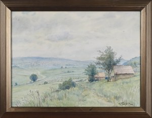 Henryk SAJDAK (1905-1995), Pejzaż z domami